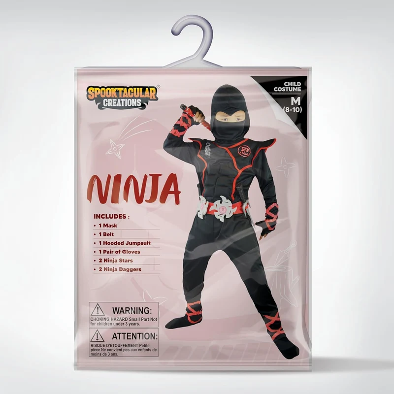 JOYIN Kids' Halloween Ninja Costume Set
