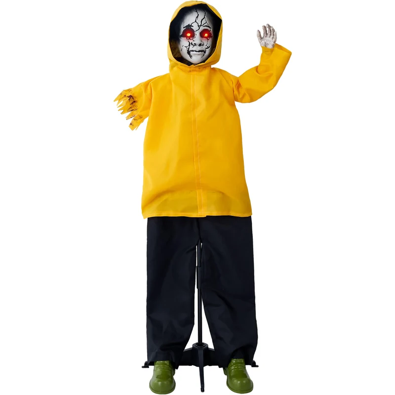 JOYIN Life Size Animatronic Ghost - Sound Activated Halloween Outdoor Decor