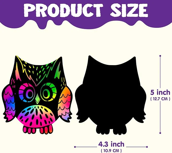 JOYIN 36 PCS Halloween Scratch Paper Art - 18 Designs for Kids Age 3+