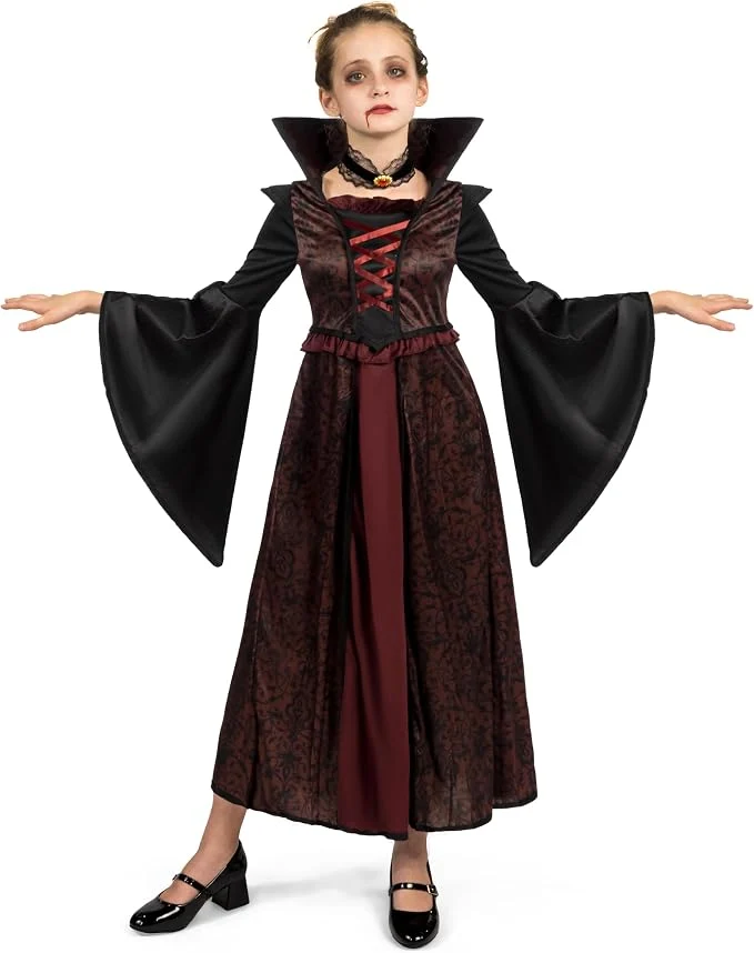 JOYIN Girls Royal Vampire Costume Set - Halloween Dress-Up & Cosplay