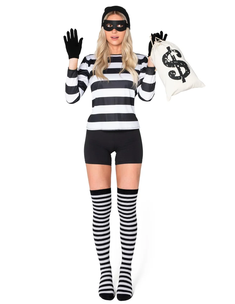 JOYIN Halloween Striped Over-the-Knee Socks - Thigh High Stockings for Women