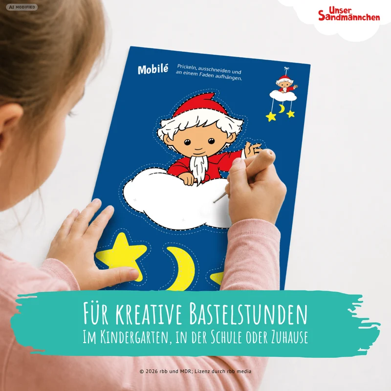 Unser Sandmännchen - 10 Prickelvorlagen zum Basteln