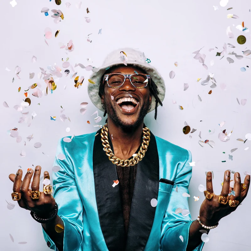 JOYIN Chunky Fake Gold Chain - Hip Hop Rapper Halloween Costume Jewelry