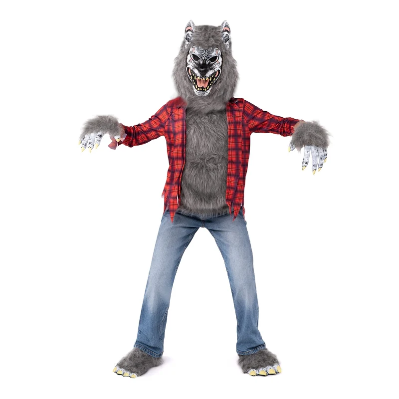 JOYIN Kids Werewolf Costume with Mask - Halloween Dress Up for Boys & Girls