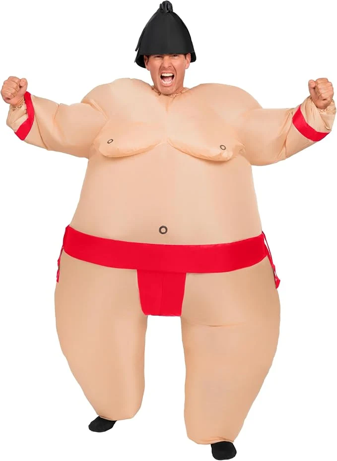 JOYIN Adult Inflatable Sumo Costume - Funny Full Body Blow Up Suit