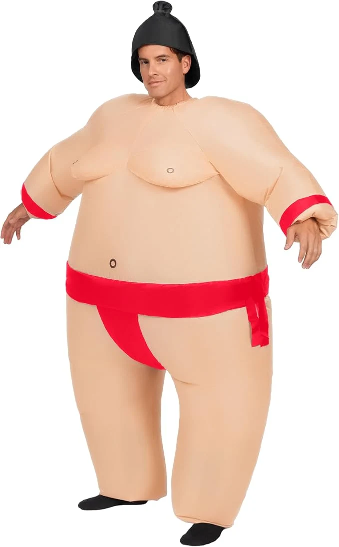 JOYIN Adult Inflatable Sumo Costume - Funny Full Body Blow Up Suit
