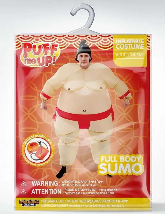 JOYIN Adult Inflatable Sumo Costume - Funny Full Body Blow Up Suit