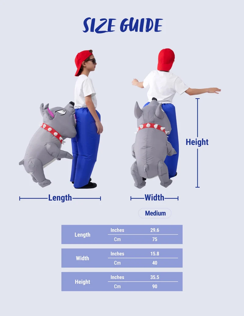 JOYIN Inflatable Bulldog Costume - The Bite That Steals the Show