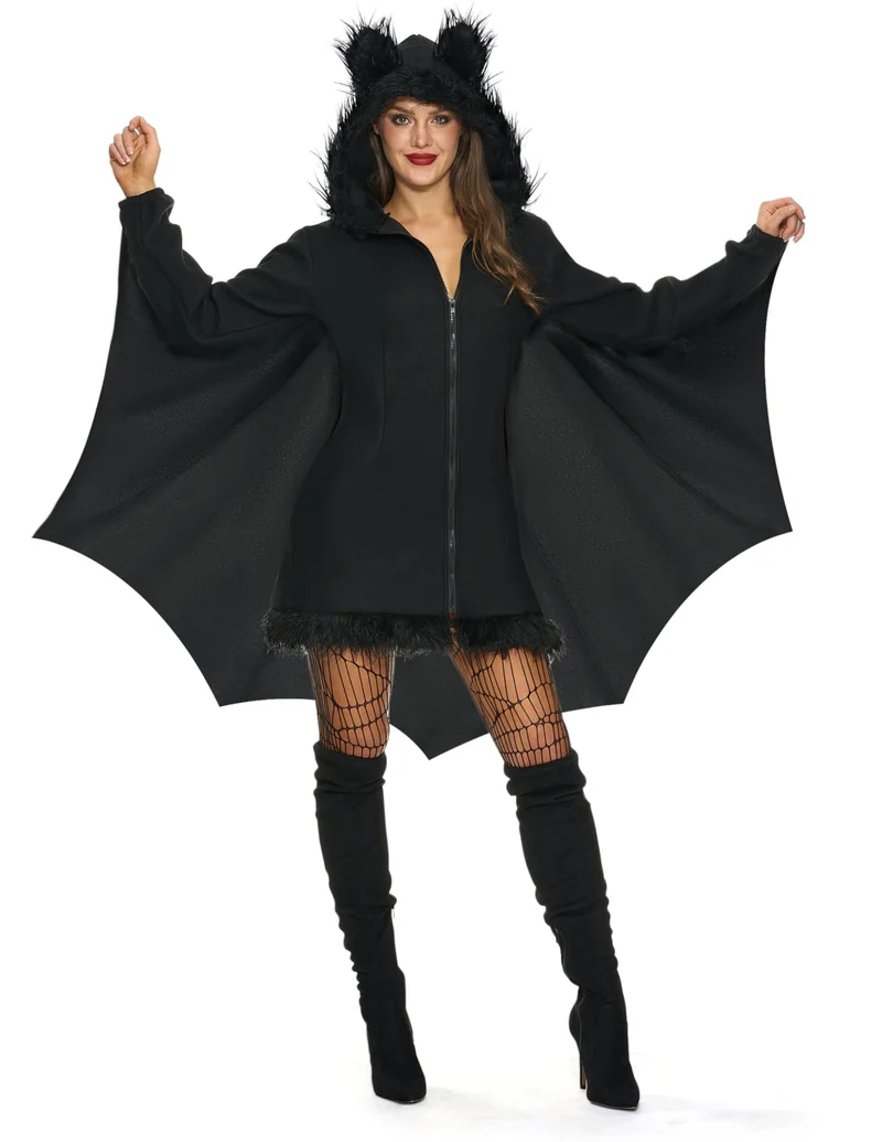 JOYIN Women's Black Bat Costume - Adult Halloween Cosplay Outfit