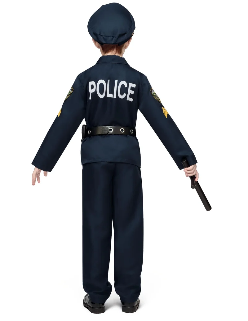 JOYIN Kids Police Officer Costume - Boys Halloween Cop Outfit