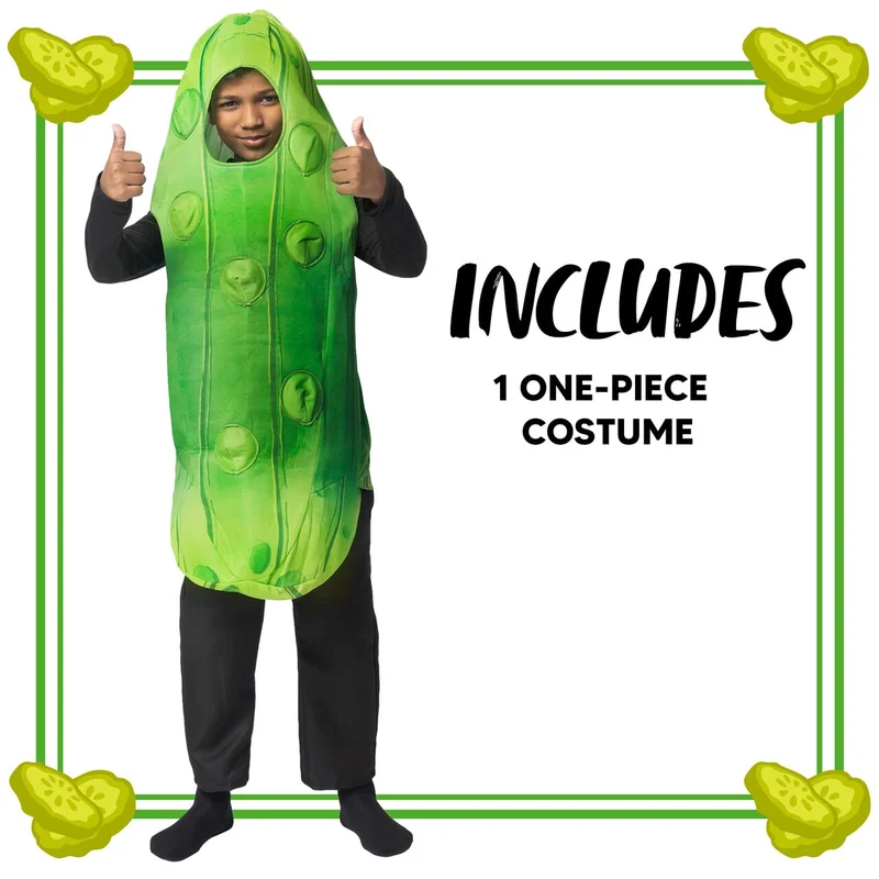 JOYIN Kids Pickle Costume - Funny Food Halloween Jumpsuit for Children