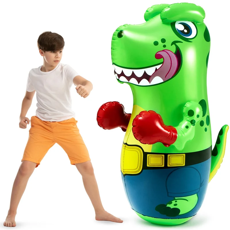 JOYIN 47" Inflatable T-Rex Dinosaur Bopper - Bounce-Back Punching Toy