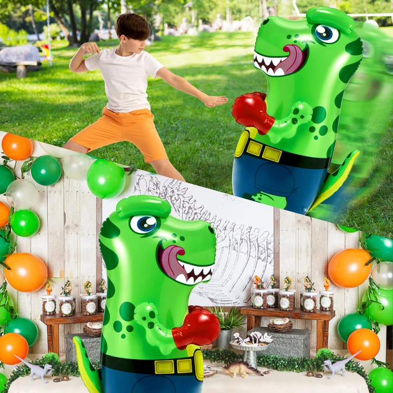 JOYIN 47" Inflatable T-Rex Dinosaur Bopper - Bounce-Back Punching Toy