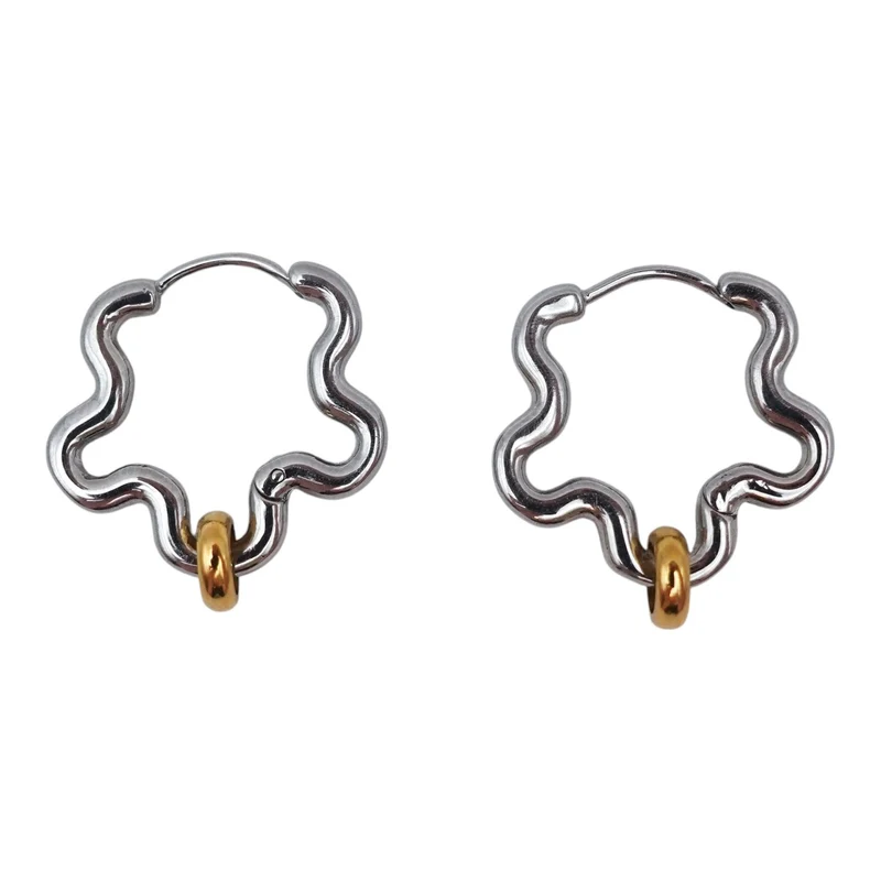 Mini Squiggle Fidget Earrings by Fidge