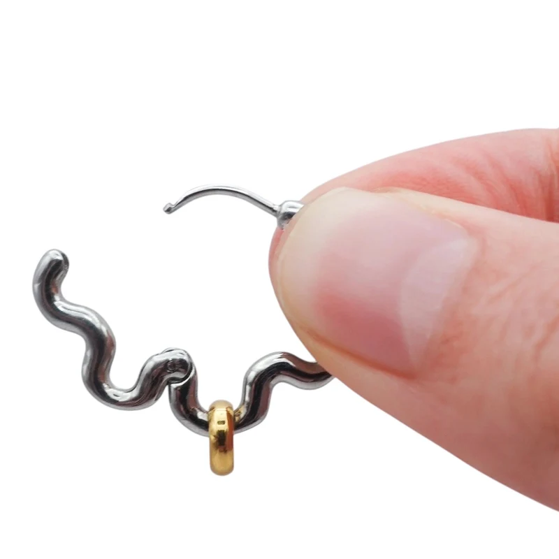 Mini Squiggle Fidget Earrings by Fidge