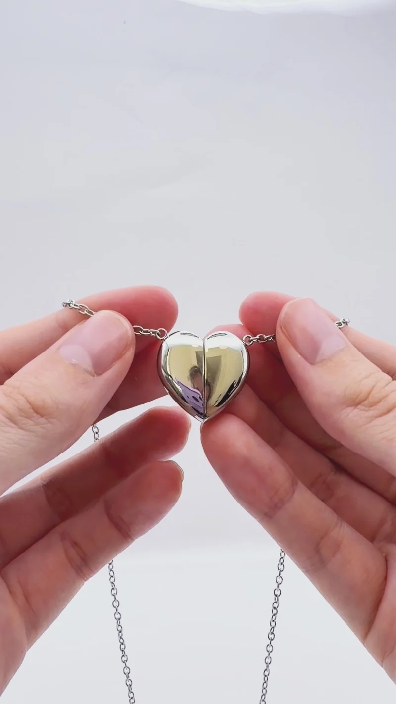 Heart Magnet Fidget Necklace by Fidge