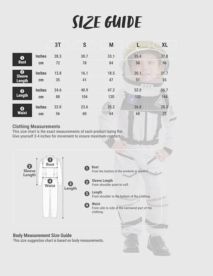 JOYIN Toddler Astronaut Costume with Helmet - Kids Halloween Space Suit