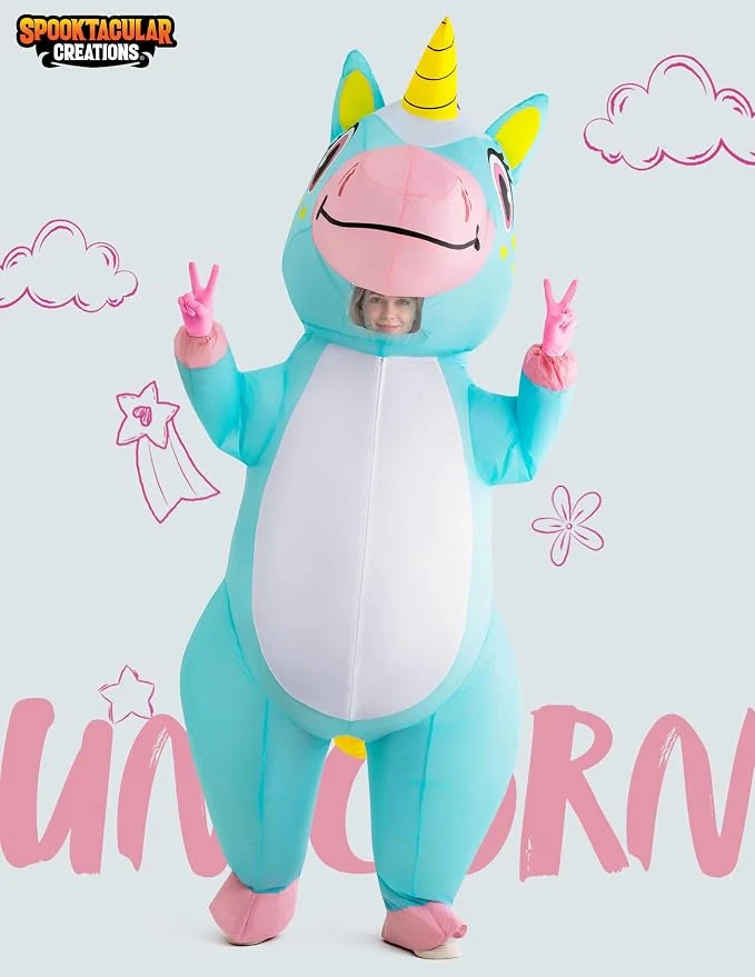 JOYIN Inflatable Unicorn Costume - The Magic of Halloween, Inflated