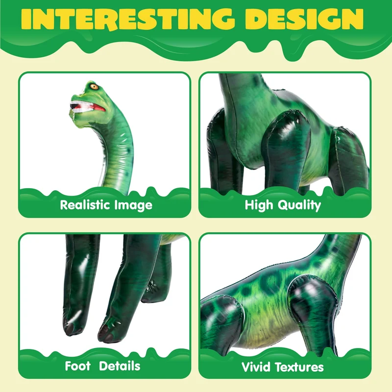 JOYIN 51" Inflatable Brachiosaurus Dinosaur - Party Decoration & Gift