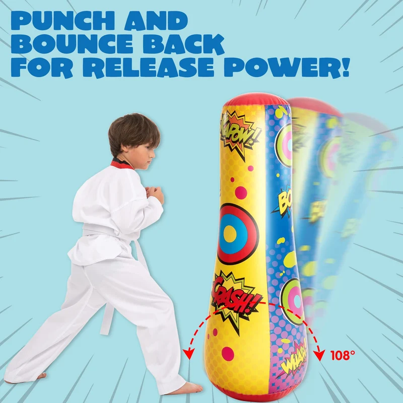 JOYIN Kids Punching Bag - Bounce Back, Burn Energy, Have Fun