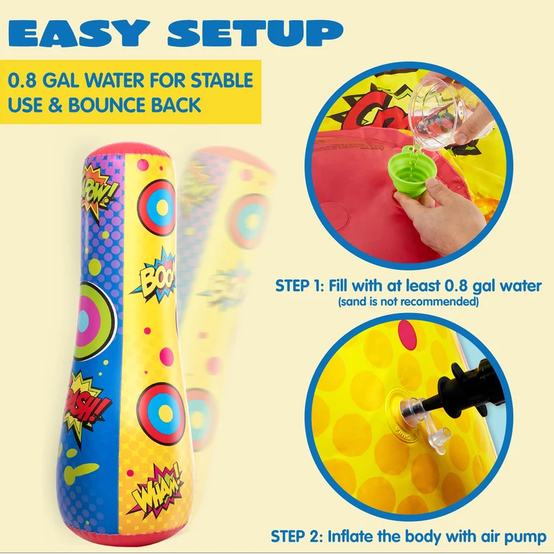 JOYIN Kids Punching Bag - Bounce Back, Burn Energy, Have Fun