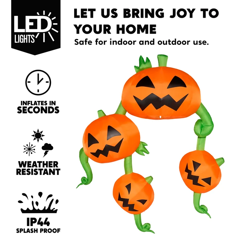 Joiedomi 10 FT Hanging Pumpkins - Let Halloween Hang From Your Roof