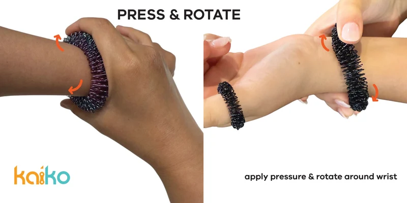 OIL SLICK Set: Wrist & Finger Spikey Set 3 pack