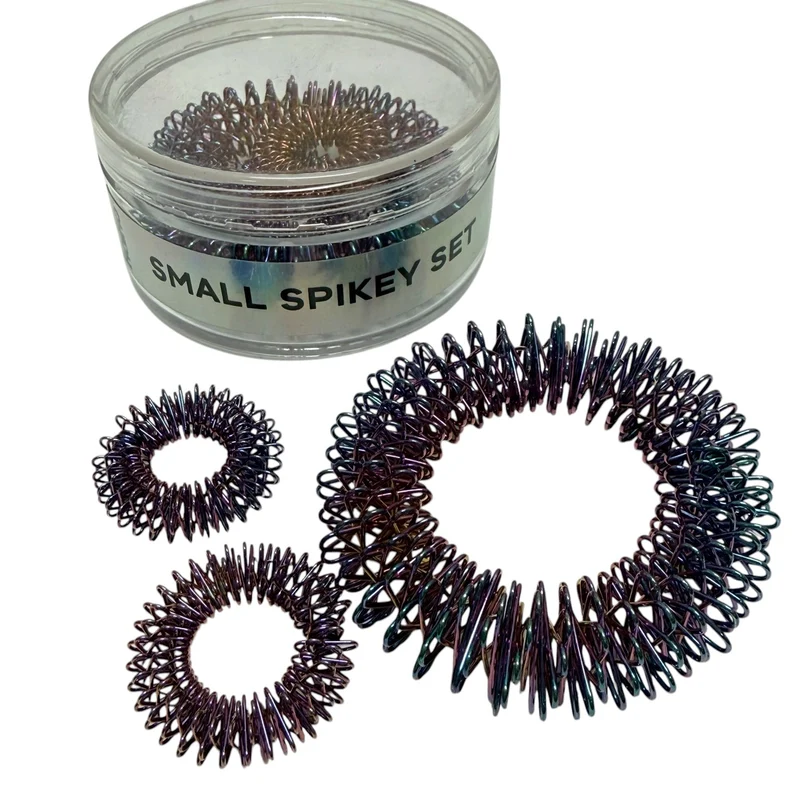OIL SLICK Set: Wrist & Finger Spikey Set 3 pack