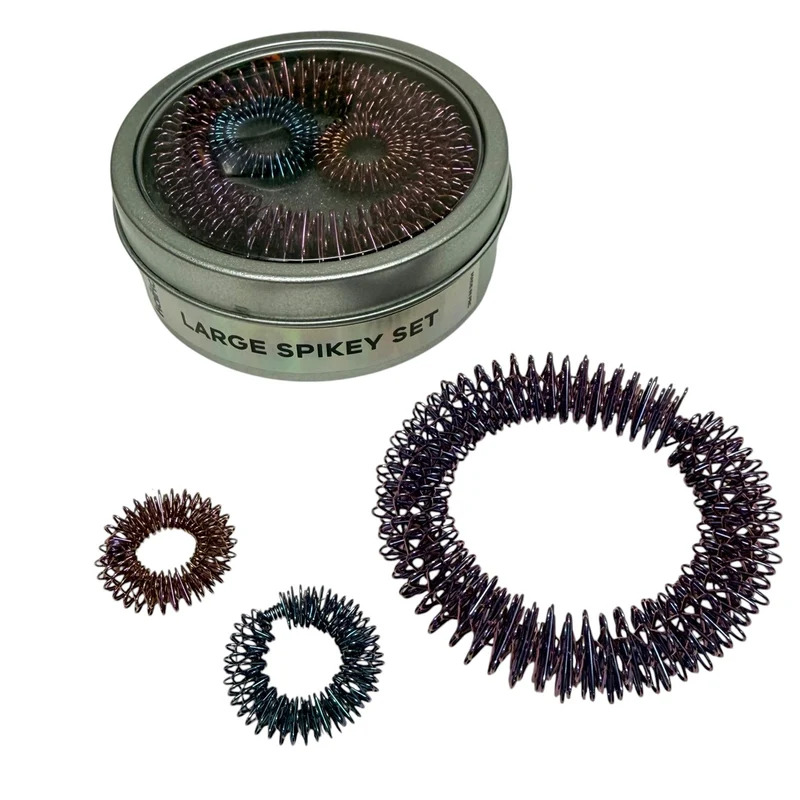 OIL SLICK Set: Wrist & Finger Spikey Set 3 pack