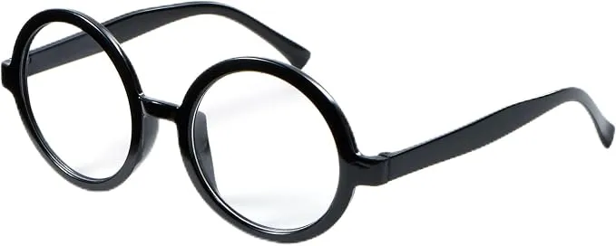 JOYIN Wizard Round Glasses - Black Circle Halloween Costume Accessory