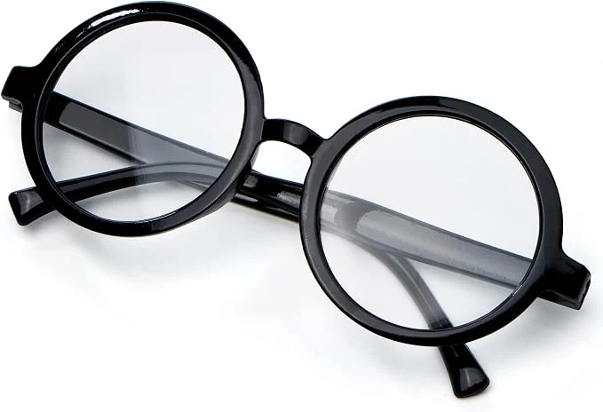 JOYIN Wizard Round Glasses - Black Circle Halloween Costume Accessory