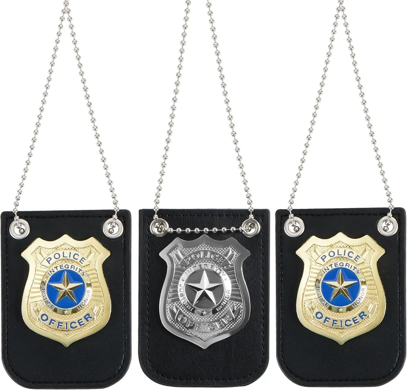 JOYIN Creations Kids Police Badge & Detective Necklace Set