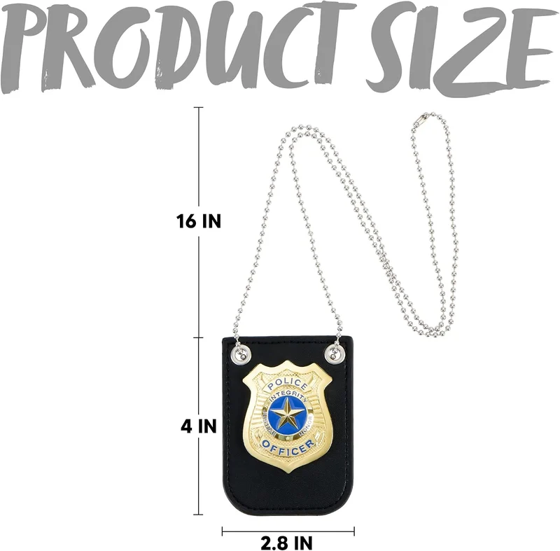 JOYIN Creations Kids Police Badge & Detective Necklace Set