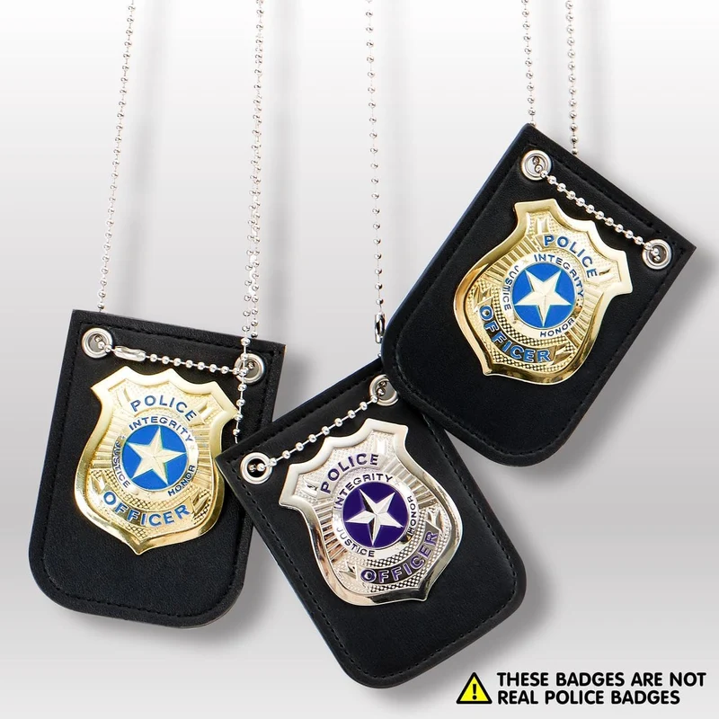 JOYIN Creations Kids Police Badge & Detective Necklace Set