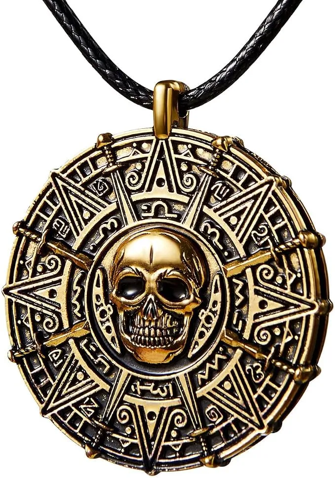 JOYIN Pirate Skull Coin Necklace - The Final Touch for Your Halloween Look