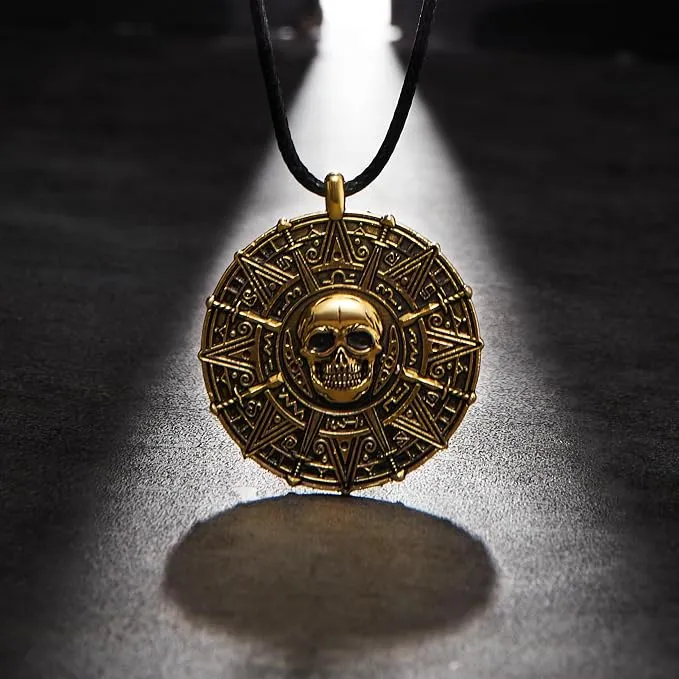 JOYIN Pirate Skull Coin Necklace - The Final Touch for Your Halloween Look