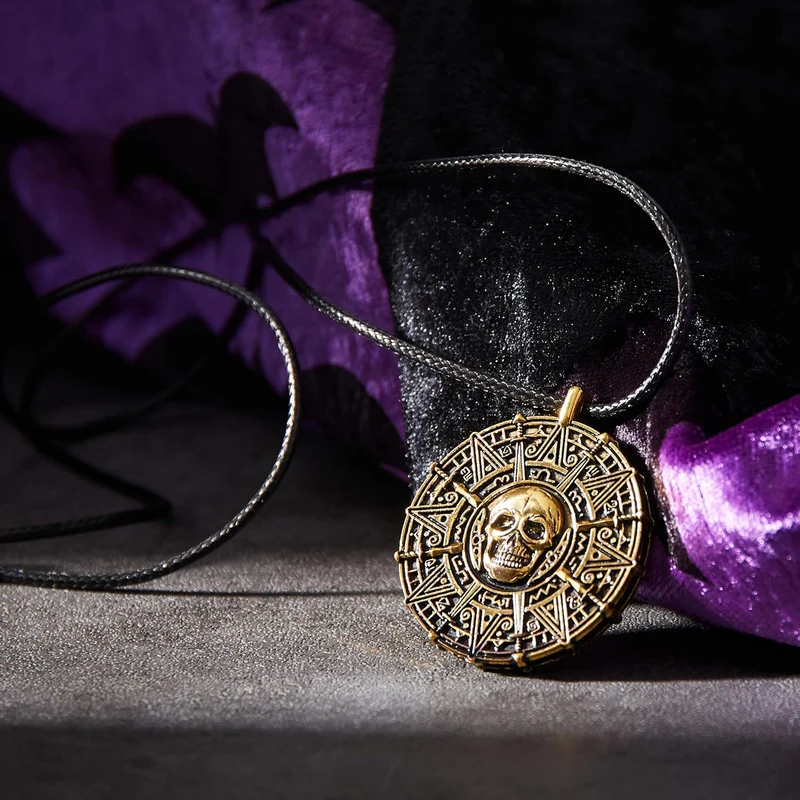 JOYIN Pirate Skull Coin Necklace - The Final Touch for Your Halloween Look