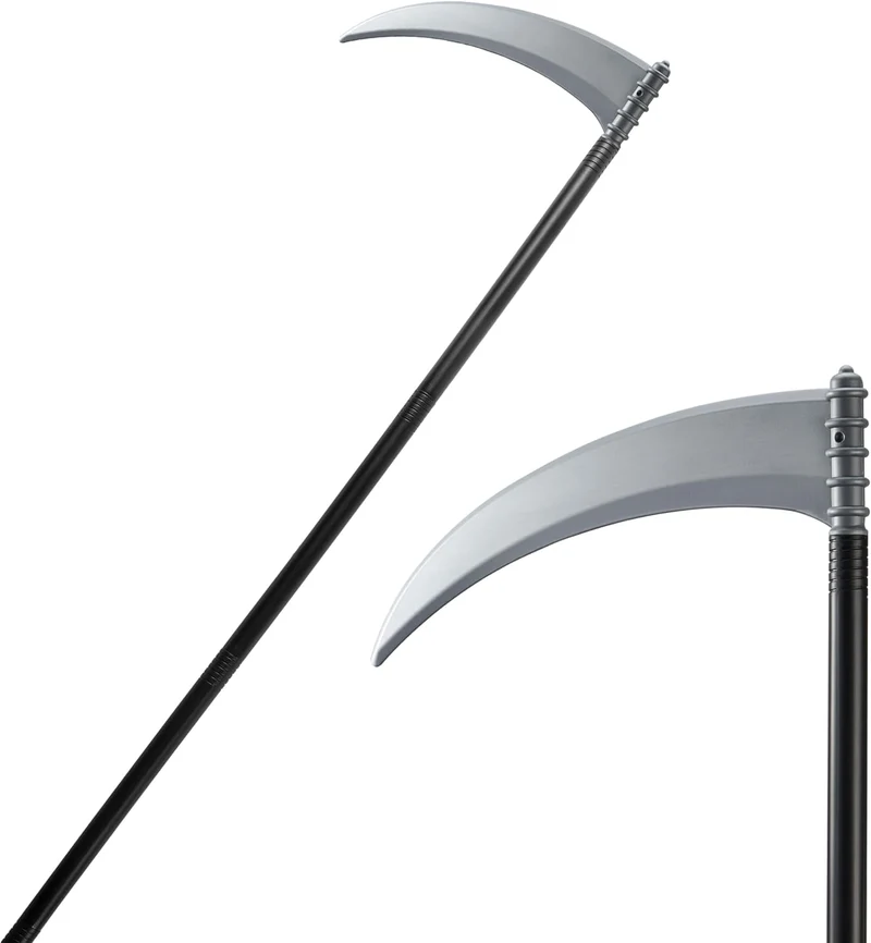 JOYIN 52-Inch Grim Reaper Scythe - Oversized Halloween Costume Prop
