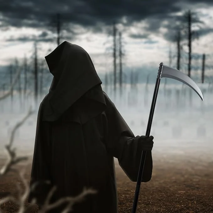 JOYIN 52-Inch Grim Reaper Scythe - Oversized Halloween Costume Prop