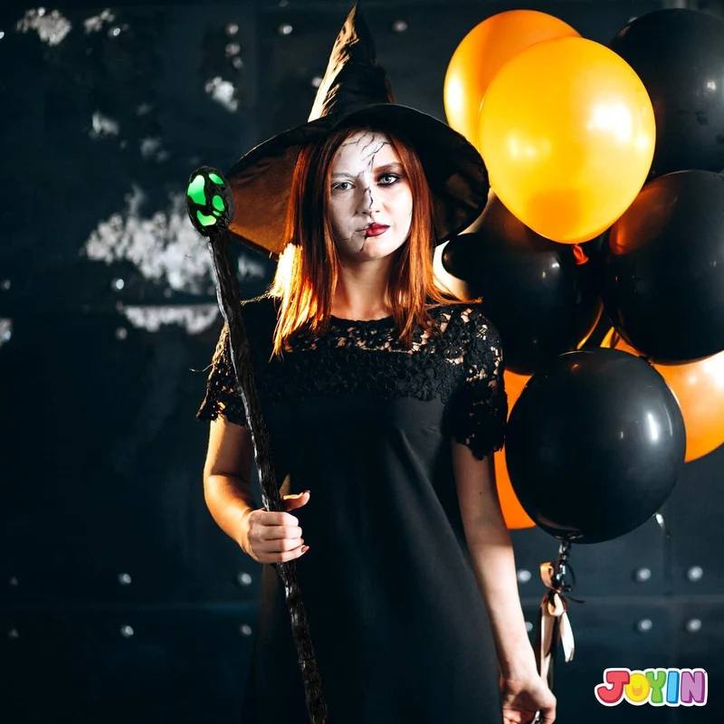 JOYIN LED Light-Up Witch Staff - Vintage Halloween Costume Prop