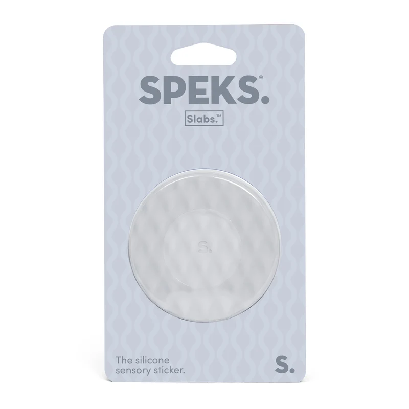 Speks Circle Grey Mesh Slab Sensory Sticker