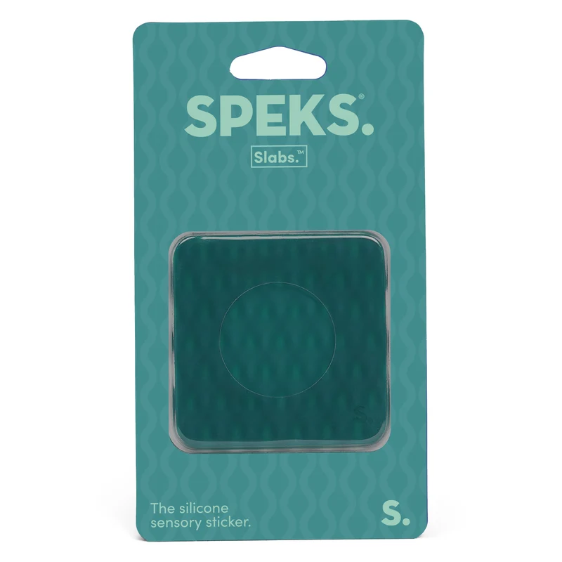 Speks Square Green Mesh Slab Sensory Sticker