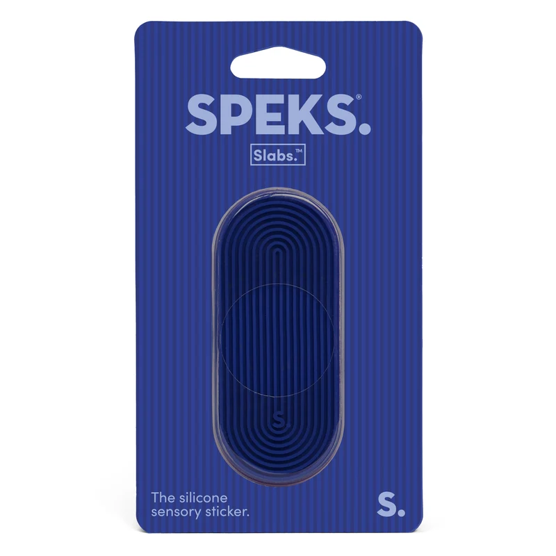 Speks Tab Navy Groove Slab Sensory Sticker