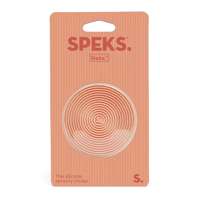 Speks Circle Apricot Groove Slab Sensory Sticker