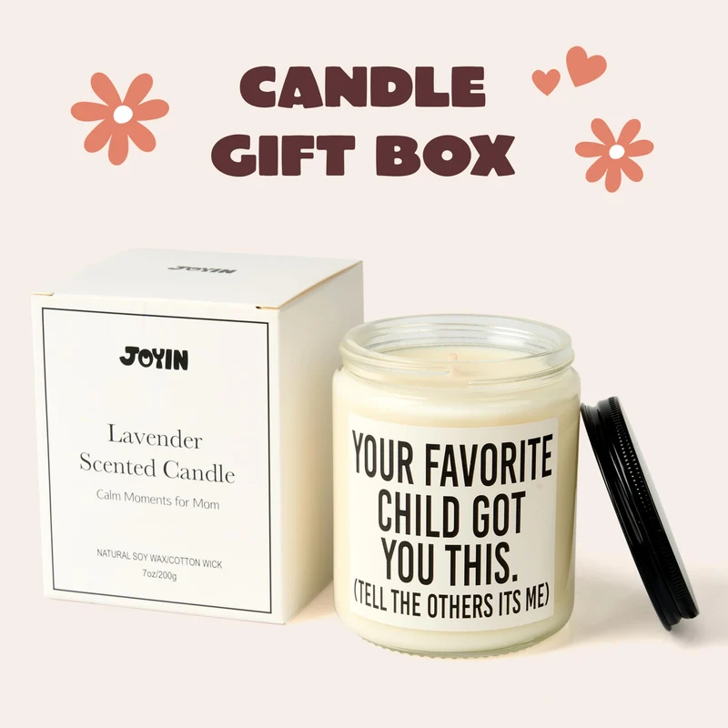 JOYIN Mother's Day Gifts for Mom, Lavender Scented Candles for Wife Women