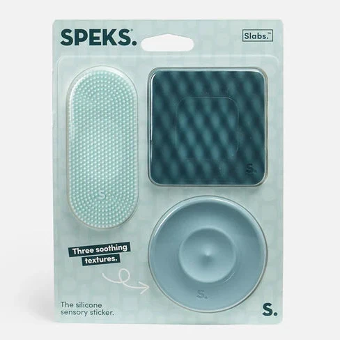 Speks Green Pack of 3 Slabs Sensory Sticker