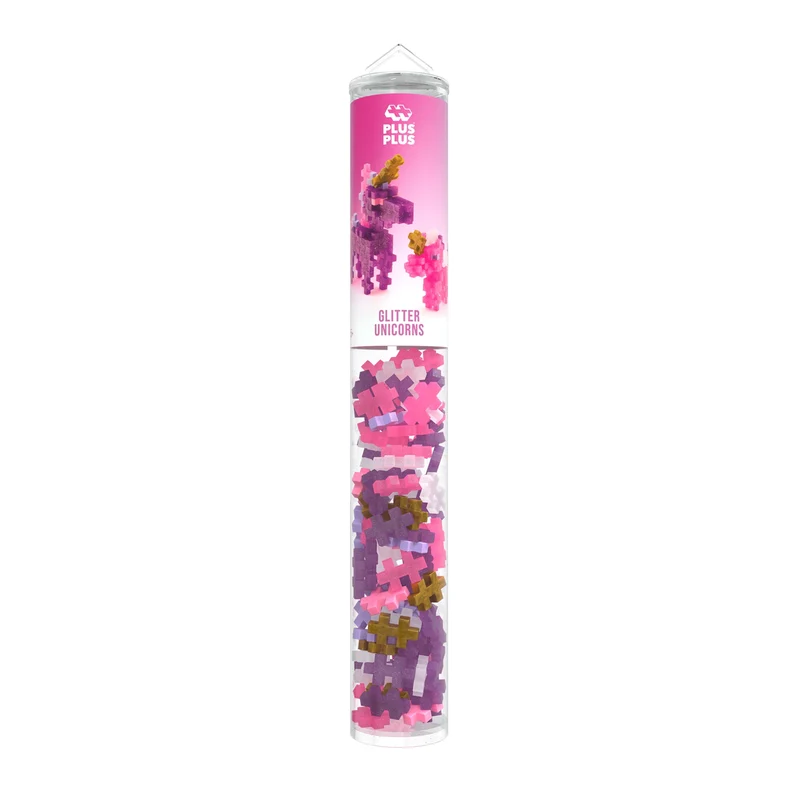 Plus-Plus 100 Kreativ Bausteine Glitzereinhorn