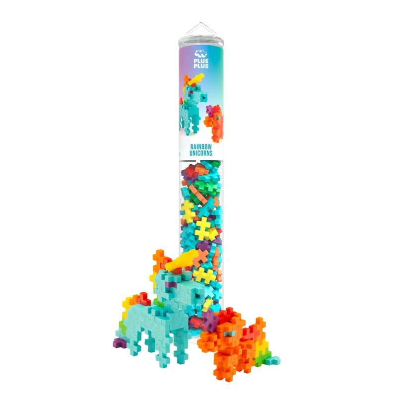 Plus-Plus 100 Kreativ Bausteine Regenbogen Einhorn