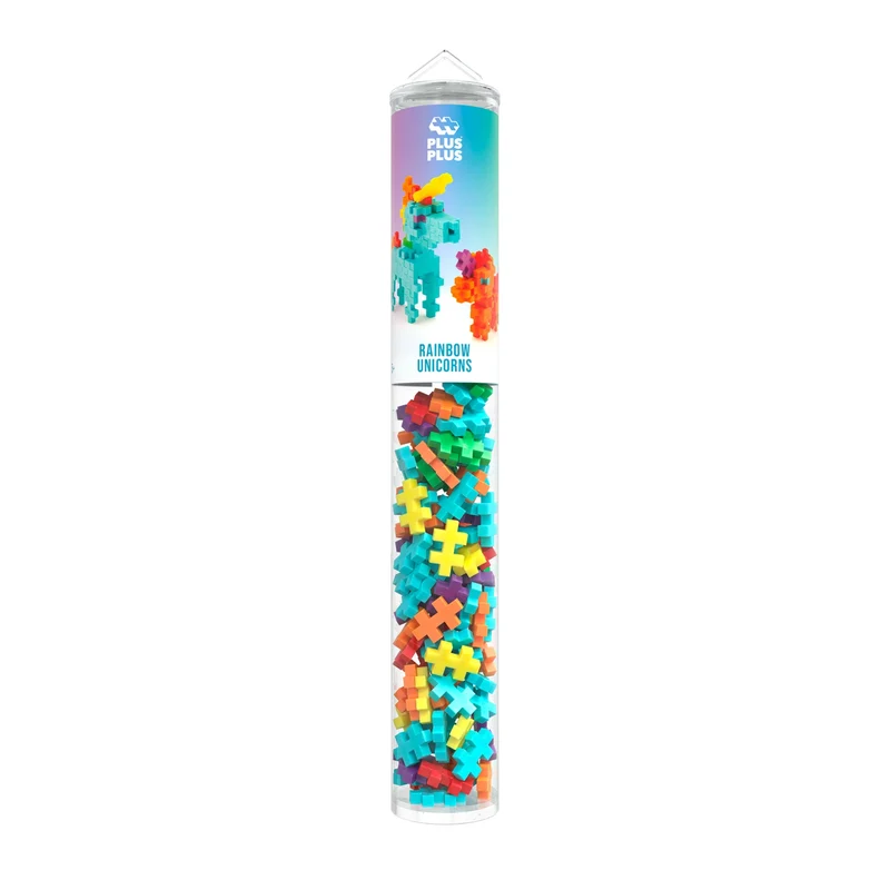 Plus-Plus 100 Kreativ Bausteine Regenbogen Einhorn