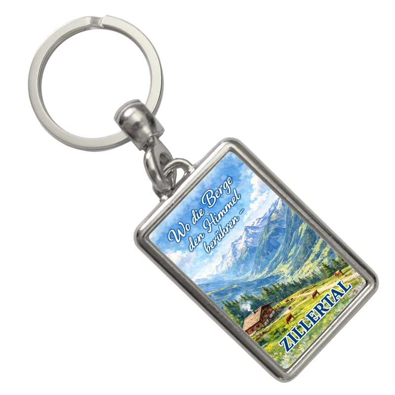 Wo die Berge den Himmel berühren Schlüsselanhänger - Zillertal
